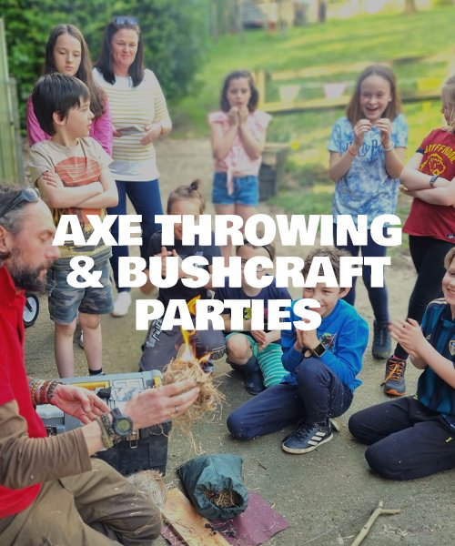 axe throwing bushcraft parties